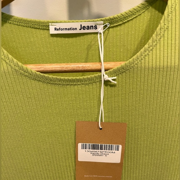 Reformation Kandy Dress Medium Spearmint - Picture 3 of 4